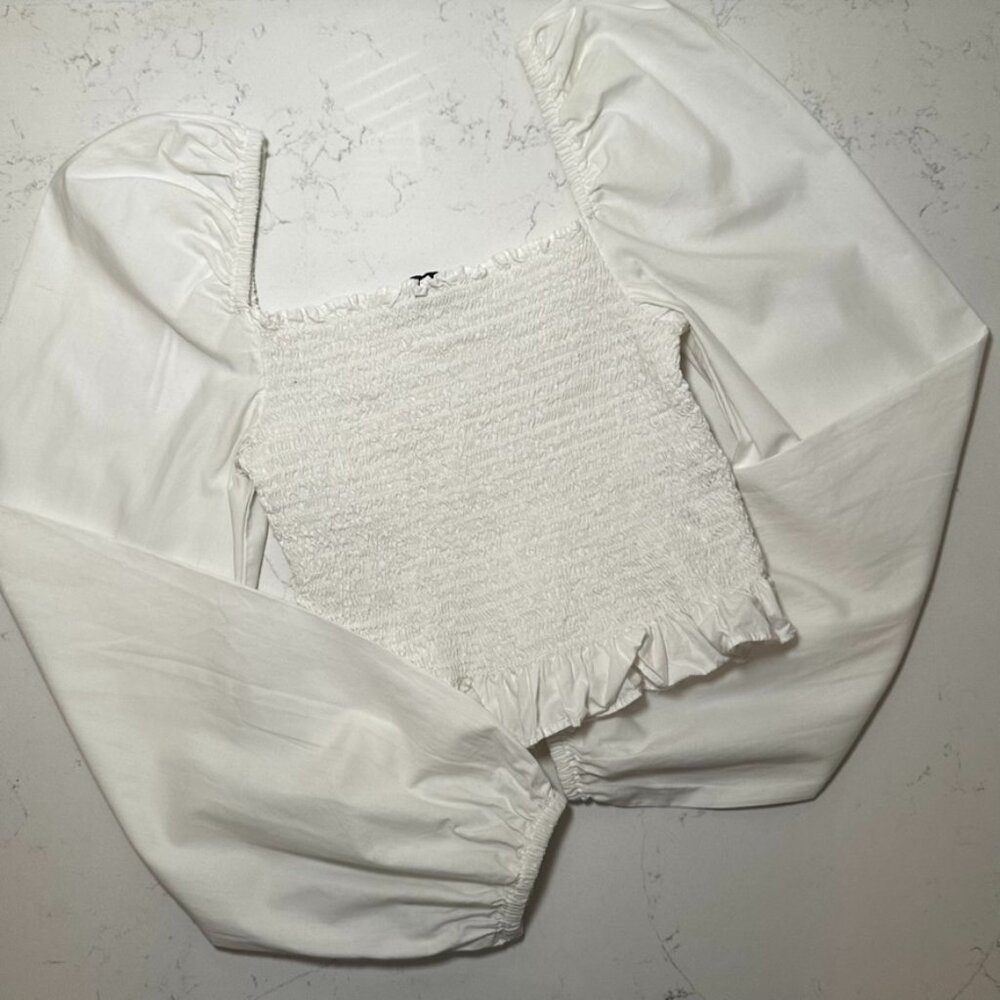 Stradiviarus White Milksmaid Top